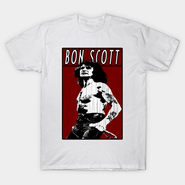 Vintage Retro Bon Scott T-Shirt by Projectup